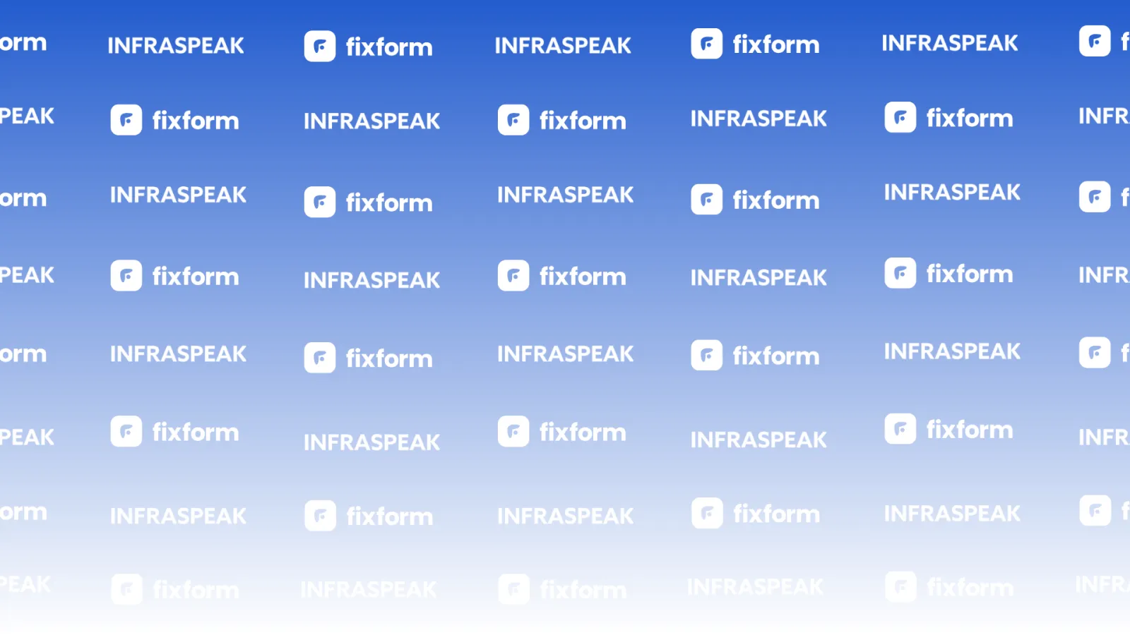 De logo's van FixForm en Infraspeak