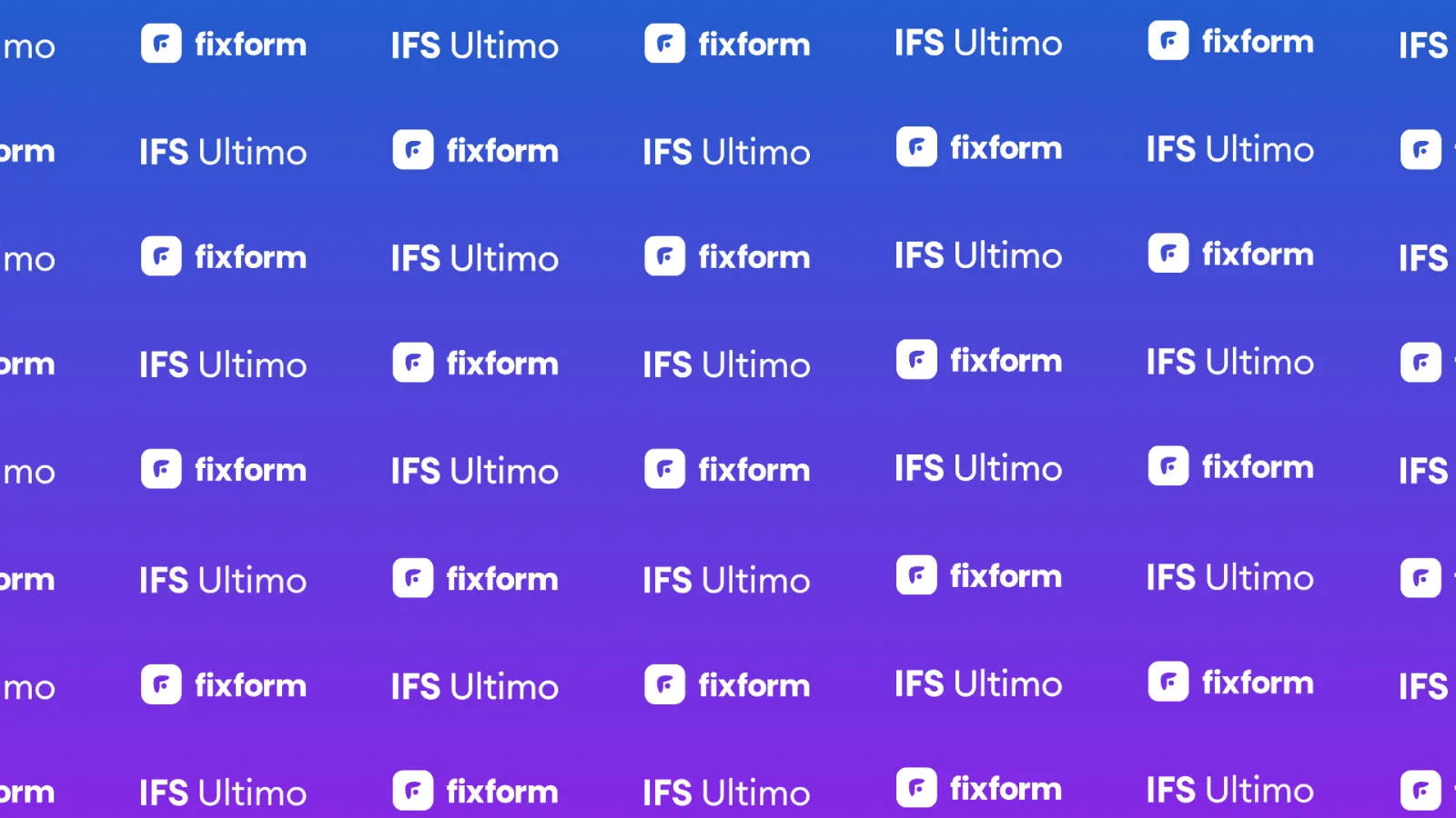 De logo's van FixForm en IFS Ultimo