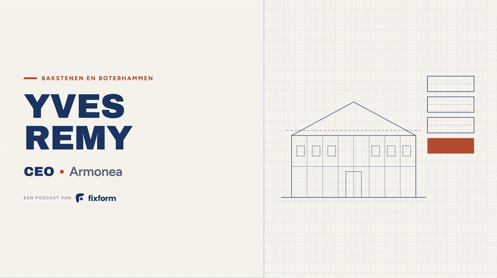 Cover of Bakstenen en Boterhammen with Yves Remy, CEO of Armonea